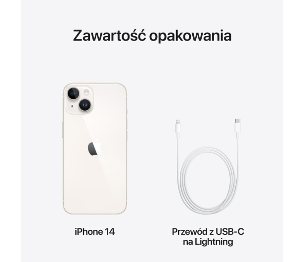 Apple iPhone 14 128GB Starlight - 1070932 - zdjęcie 10